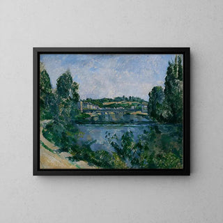 Le Pont et le Barrage à Pontoise de Paul Cézanne | Reproduction Tableau Décoration murale affiche copie