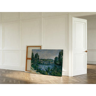 Le Pont et le Barrage à Pontoise de Paul Cézanne | Reproduction Tableau Décoration murale affiche copie