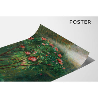 Le Rosier Fleuri - Gustave Caillebotte | Reproduction Tableau Décoration murale affiche copie