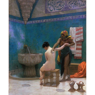 Le bain - Jean-Léon Gérôme | Reproduction Tableau Décoration murale affiche copie