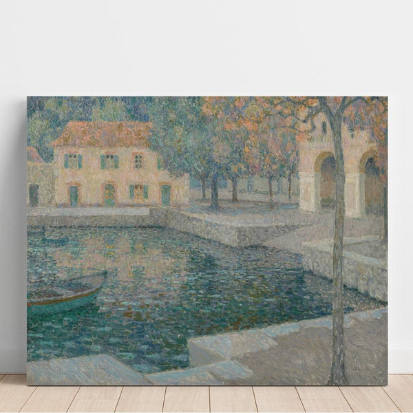 Reproductie van het schilderij Het bassin van de schuilplaats - Henri Le Sidaner