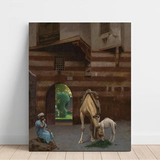 Le chamelier - Jean-Léon Gérôme | Reproduction Tableau Décoration murale affiche copie