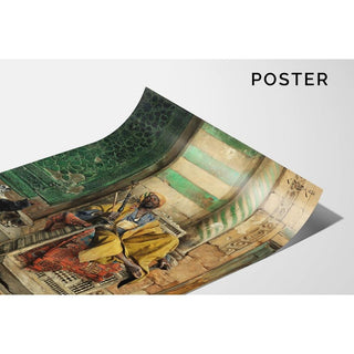 Le fumoir Goza - Ludwig Deutsch | Reproduction Tableau Décoration murale affiche copie