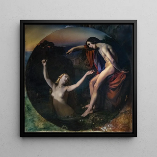 Le pêcheur et la nymphe - Henri Lehmann