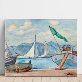 Le port de Saint-Tropez - Henri Lebasque | Reproduction Tableau Décoration murale affiche copie