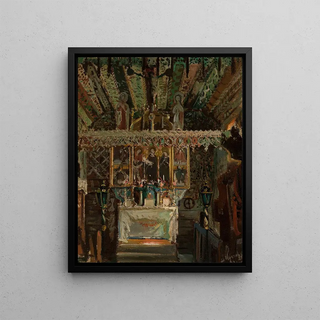 Leon Wyczkowski - Interior of the church in Dbno.webp
