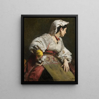 Leon Wyczkowski - Study of an Italian woman.webp