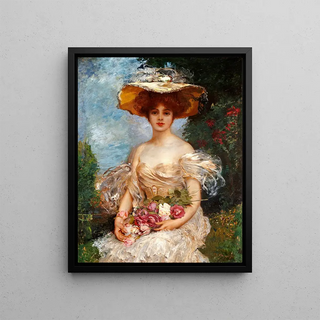 Leopold Schmutzler - A portrait of an elegant woman.webp