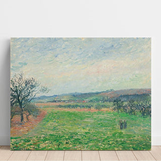 Les Coteaux de Gisors, Temps Gris - Camille Pissarro | Reproduction Tableau Décoration murale affiche copie