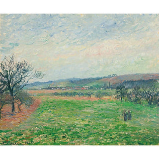 Les Coteaux de Gisors, Temps Gris - Camille Pissarro | Reproduction Tableau Décoration murale affiche copie