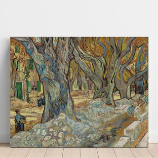 Les grands platanes cantonniers de Saint-Rémy - Vincent van Gogh | Reproduction Tableau Décoration murale affiche copie