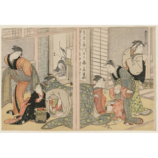 Les plaisirs élégants des quatre saisons - Kitagawa Utamaro | Reproduction Tableau Décoration murale affiche copie