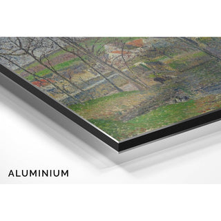 Les rives de la Viosne à Osny par temps gris, en hiver - Camille Pissarro | Reproduction Tableau Décoration murale affiche copie