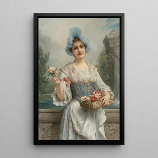 Lon Franois Comerre - The flower seller.webp
