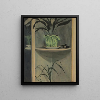 Lon Spilliaert - Planten inktpot en spiegel.webp