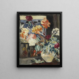 Louis Valtat - Vase de pivoines devant une fentre.webp