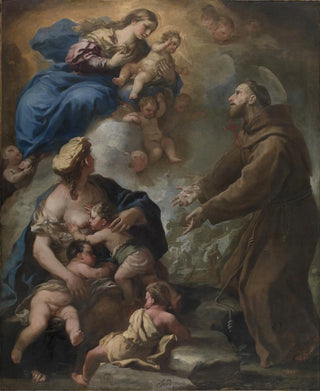Luca Giordano - The Virgin and Child Appearing to Saint Francis of Assisi.webp