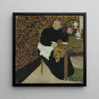 Madame Vuillard avec une tasse rose - Édouard Vuillard