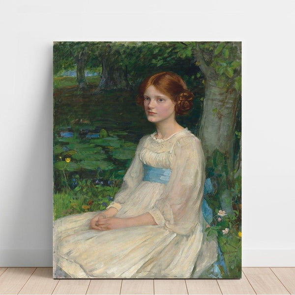 Reproductie van het schilderij Mademoiselle Betty Pollock - John William Waterhouse