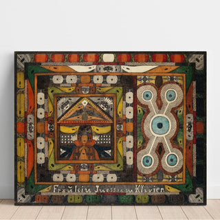 Mademoiselle Iness, au piano - Adolf Wölfli | Reproduction Tableau Décoration murale affiche copie