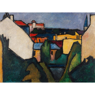 Maisons - Alexander Kanoldt | Reproduction Tableau Décoration murale affiche copie