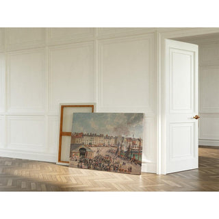 Marché aux poissons - Camille Pissarro | Reproduction Tableau Décoration murale affiche copie