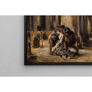 Marguerite à l’église Goethe, Faust, première partie, scène dans la cathédrale - Eugène Delacroix | Reproduction Tableau Décoration murale affiche copie