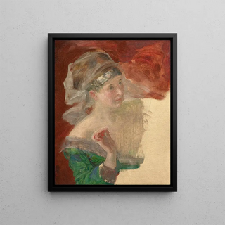 Marie Bracquemond - Study of a lady in historical costume.webp