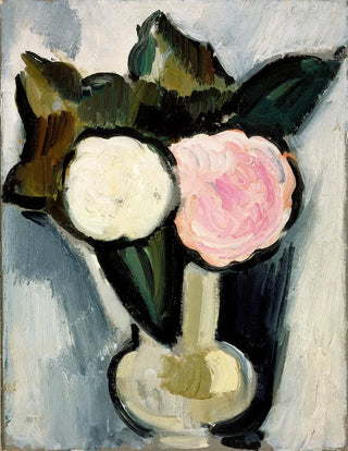 Marsden Hartley - Pink and White Flowers in a Vase.webp