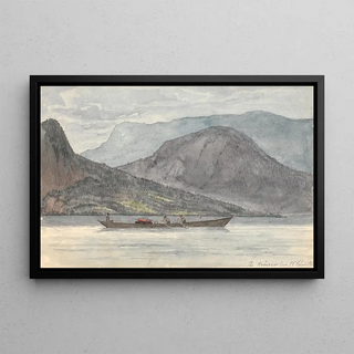 Martinus Rrbye - Fjordlandskab med robd.webp