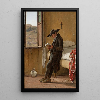 Martinus Rrbye - Young Clergyman Reading.webp