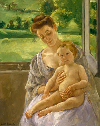 Mary Cassatt - Mother and Child in the Conservatory.webp