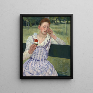 Mary Cassatt - Woman with a Red Zinnia.webp