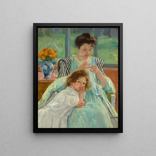 Mary Cassatt - Young Mother Sewing.webp