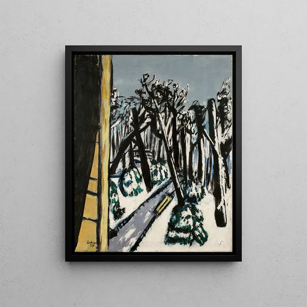 Zoo in de winter - Max Beckmann — ingelijst kunstwerk aan de muur