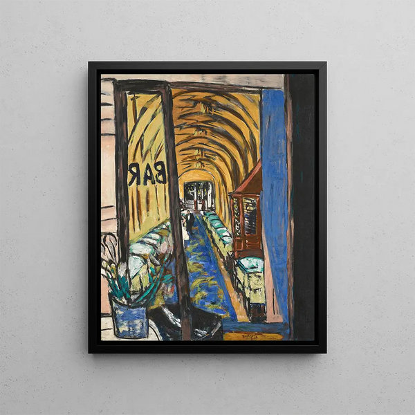 Een bar in Parijs - Max Beckmann — ingelijst kunstwerk aan de muur