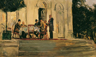 Max Slevogt - Souper auf der Terrasse der Badenburg im Nymphenburger Schlopark.webp
