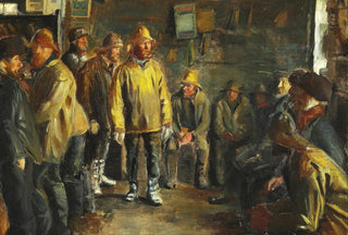 Michael Ancher - I kbmandens bod en vinterdag nr der ikke fiskes.webp