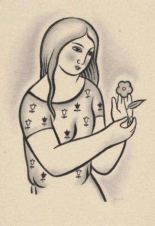 Mikul Galanda - Girl with a flower.webp