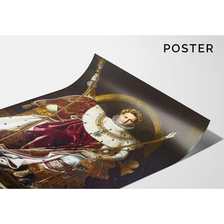 Napoléon Ier sur le trône impérial par Jean Auguste Dominique Ingres | Reproduction Tableau Décoration murale affiche copie