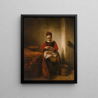 Nicolaes Maes - Young Woman Peeling Apples.webp