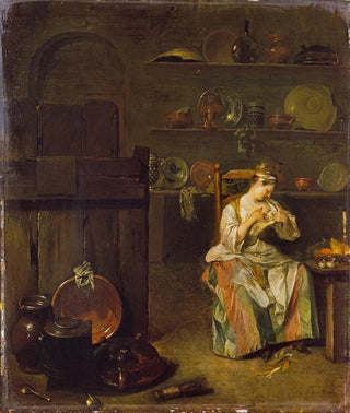 Nicolas Lancret - A Young Woman in a Kitchen.webp