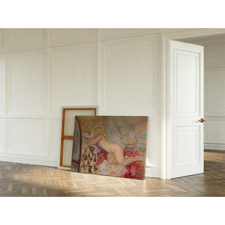 Nu allongé contre un lit Marinette - Henri Lebasque | Reproduction Tableau Décoration murale affiche copie