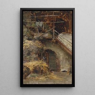 Olga WisingerFlorian - Studie zu einem Stallinterieur.webp