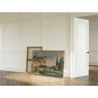 Parc du château avec fontaine - Marie Egner | Reproduction Tableau Décoration murale affiche copie