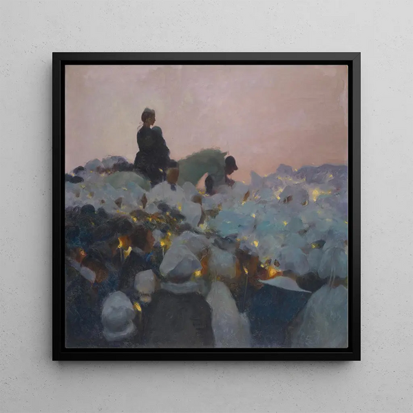 Pardon en Bretagne - Gaston La Touche — ingelijst kunstwerk aan de muur