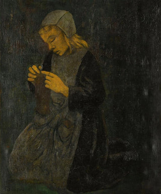 Paul Srusier - Jeune bretonne tricotant.webp