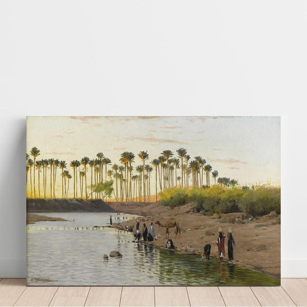 Reproductie van het schilderij Landschap Egyptisch - Wilhelm Kuhnert