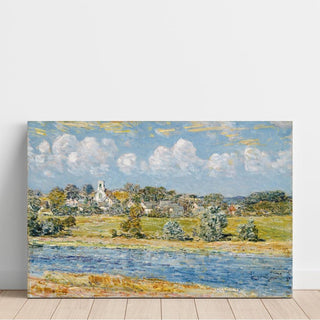 Paysage à Newfields, New Hampshire - Childe Hassam | Reproduction Tableau Décoration murale affiche copie