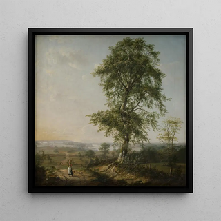 Paysage avec un grand arbre - Johan Christian Dahl